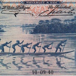 Congo Belge - Pick 15 - 20 francs - Série A - 10/09/1940 - Etat : SUP+