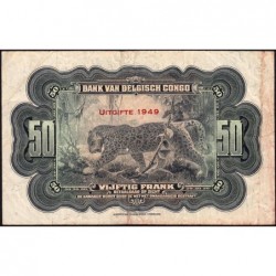 Congo Belge - Pick 16g - 50 francs - Série L - 1949 - Etat : TB