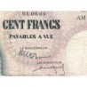 Congo Belge - Pick 33c - 100 francs - Série AM - 01/09/1960 - Etat : TB+
