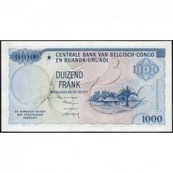 Congo Belge - Pick 35_6 - 1'000 francs - Série B - 15/08/1959 - Etat : SPL+