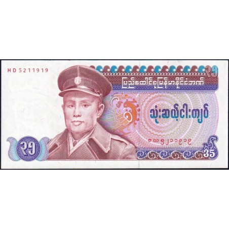 Birmanie - Pick 63 - 35 kyats - Série HD - 1986 - Etat : NEUF