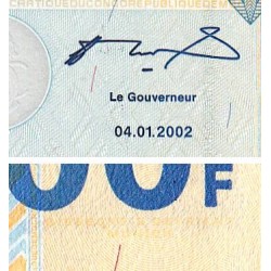 Rép. Démocr. du Congo - Pick 96a_1a - 500 francs - Série P A - 04/01/2002 - Etat : NEUF