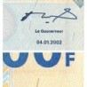 Rép. Démocr. du Congo - Pick 96a_1a - 500 francs - Série P A - 04/01/2002 - Etat : NEUF