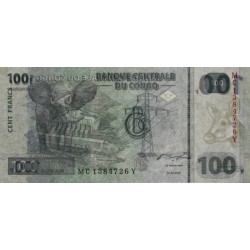 Rép. Démocr. du Congo - Pick 98A_1 - 100 francs - Série MC Y - 31/07/2007 - Etat : NEUF