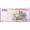 Rép. Démocr. du Congo - Pick 99a - 200 francs - Série N W - 31/07/2007 - Etat : NEUF