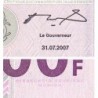 Rép. Démocr. du Congo - Pick 99a - 200 francs - Série NA D - 31/07/2007 - Etat : NEUF