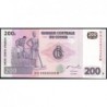 Rép. Démocr. du Congo - Pick 99a_2 - 200 francs - Série NA M - 31/07/2007 - Etat : NEUF