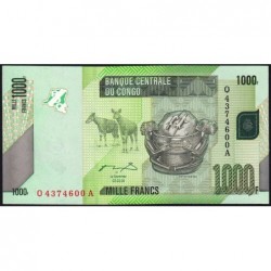 Rép. Démocr. du Congo - Pick 101a - 1'000 francs - Série Q A - 02/02/2005 - Etat : NEUF