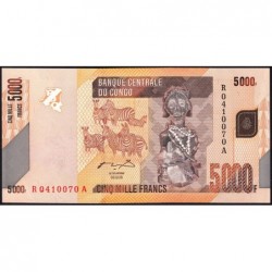 Rép. Démocr. du Congo - Pick 102a - 5'000 francs - Série R A - 02/02/2005 - Etat : SPL+