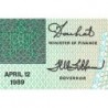 Libéria - Pick 19 - 5 dollars - Série AB - 12/04/1989 - Etat : NEUF