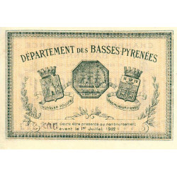 Bayonne - Pirot 21-45 - 1 franc - Série 16 - 19/05/1917 - Etat : NEUF