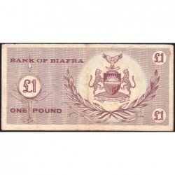 Biafra - Pick 2 - 1 pound - Série A/D - 1968 - Etat : TB