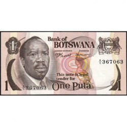 Botswana - Pick 1 - 1 pula - Série A/5 - 1976 - Etat : NEUF