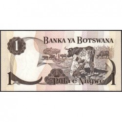 Botswana - Pick 1 - 1 pula - Série A/5 - 1976 - Etat : NEUF