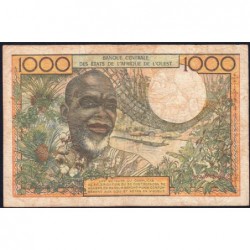 Côte d'Ivoire - Pick 103Af - 1'000 francs - Série A.73 - Sans date (1969) - Etat : TB-