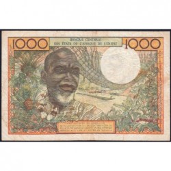 Côte d'Ivoire - Pick 103Ag - 1'000 francs - Série E.78 - Sans date (1970) - Etat : TB