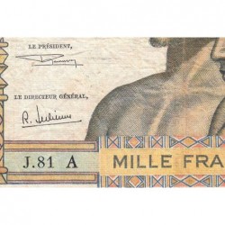 Côte d'Ivoire - Pick 103Ag - 1'000 francs - Série J.81 - Sans date (1970) - Etat : TB-