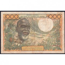 Côte d'Ivoire - Pick 103Ag - 1'000 francs - Série Z.81 - Sans date (1970) - Etat : TB-