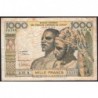 Côte d'Ivoire - Pick 103Ag - 1'000 francs - Série A.82 - Sans date (1970) - Etat : B+