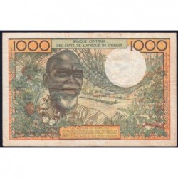 Côte d'Ivoire - Pick 103Ag - 1'000 francs - Série R.84 - Sans date (1970) - Etat : TB+