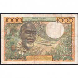 Côte d'Ivoire - Pick 103Ah - 1'000 francs - Série C.96 - Sans date (1971) - Etat : TB