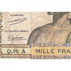 Côte d'Ivoire - Pick 103Ah - 1'000 francs - Série Q.96 - Sans date (1971) - Etat : TB-