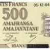 Burundi - Pick 18 - 500 francs - Série A - 05/12/1964 - Etat : SUP