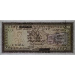 Burundi - Pick 18 - 500 francs - Série A - 05/12/1964 - Etat : SUP