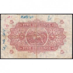 Afrique Orientale Britannique - Pick 28a_3 - 5 shillings - Série S/5 - 01/07/1941 - Etat : TB+