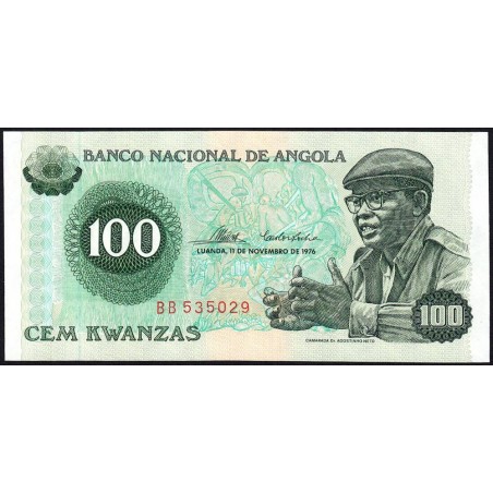 Angola - Pick 111- 100 kwanzas - Série BB - 11/11/1976 - Etat : NEUF