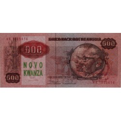 Angola - Pick 123 - 500 novo kwanza - Série HK - 11/11/1987 (1990) - Etat : pr.NEUF