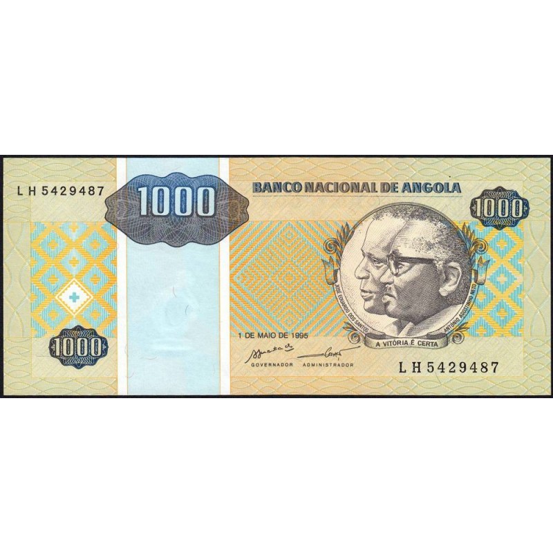 Angola - Pick 135 - 1'000 kwanzas reajustados - Série LH - 01/05/1995 - Etat : NEUF