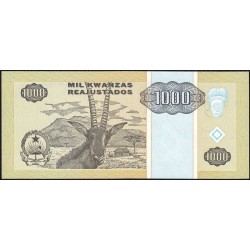 Angola - Pick 135 - 1'000 kwanzas reajustados - Série LH - 01/05/1995 - Etat : NEUF