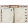 Côte d'Ivoire - Pick 114Aj - 10'000 francs - 2001 - Etat : TB+