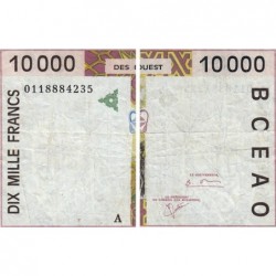 Côte d'Ivoire - Pick 114Aj - 10'000 francs - 2001 - Etat : TB