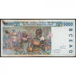 Côte d'Ivoire - Pick 113Aa - 5'000 francs - 1992 - Etat : TB-