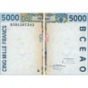 Côte d'Ivoire - Pick 113Ad - 5'000 francs - 1995 - Etat : TB-
