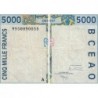 Côte d'Ivoire - Pick 113Ai - 5'000 francs - 1999 - Etat : TB