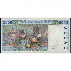 Côte d'Ivoire - Pick 113Ai - 5'000 francs - 1999 - Etat : TB