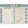 Côte d'Ivoire - Pick 113Aj - 5'000 francs - 2000 - Etat : TB-