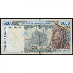 Côte d'Ivoire - Pick 113Ak - 5'000 francs - 2001 - Etat : TB-
