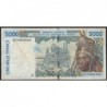 Côte d'Ivoire - Pick 113Ak - 5'000 francs - 2001 - Etat : TB-