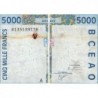 Côte d'Ivoire - Pick 113Ak - 5'000 francs - 2001 - Etat : B+