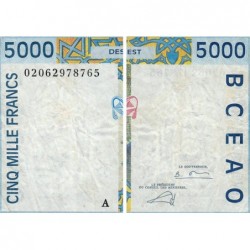 Côte d'Ivoire - Pick 113Al - 5'000 francs - 2002 - Etat : TB