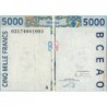 Côte d'Ivoire - Pick 113Al - 5'000 francs - 2002 - Etat : TB+