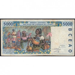 Côte d'Ivoire - Pick 113Al - 5'000 francs - 2002 - Etat : TB-