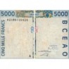 Côte d'Ivoire - Pick 113Al - 5'000 francs - 2002 - Etat : TB-