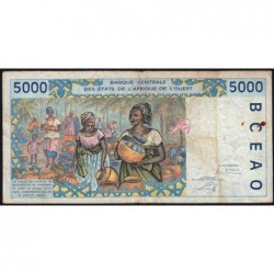 Côte d'Ivoire - Pick 113Al - 5'000 francs - 2002 - Etat : TB-