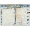 Côte d'Ivoire - Pick 113Al - 5'000 francs - 2002 - Etat : TB-