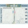 Côte d'Ivoire - Pick 113Am - 5'000 francs - 2003 - Etat : TTB-